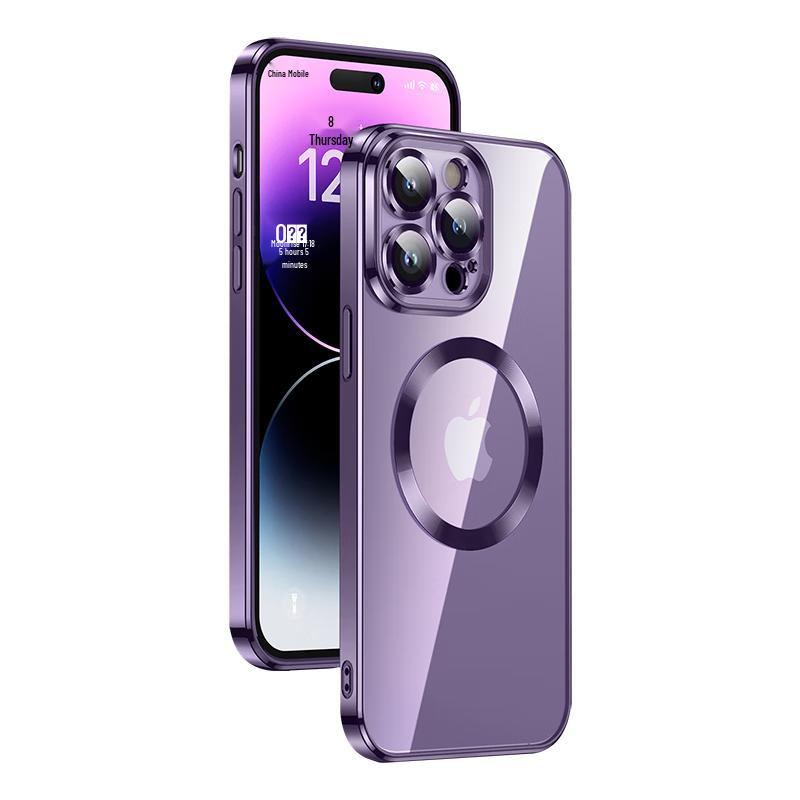 

Mengxiang Kejia MagSafe Clear Case with Lens Protector for iPhone iPhone 14 Pro