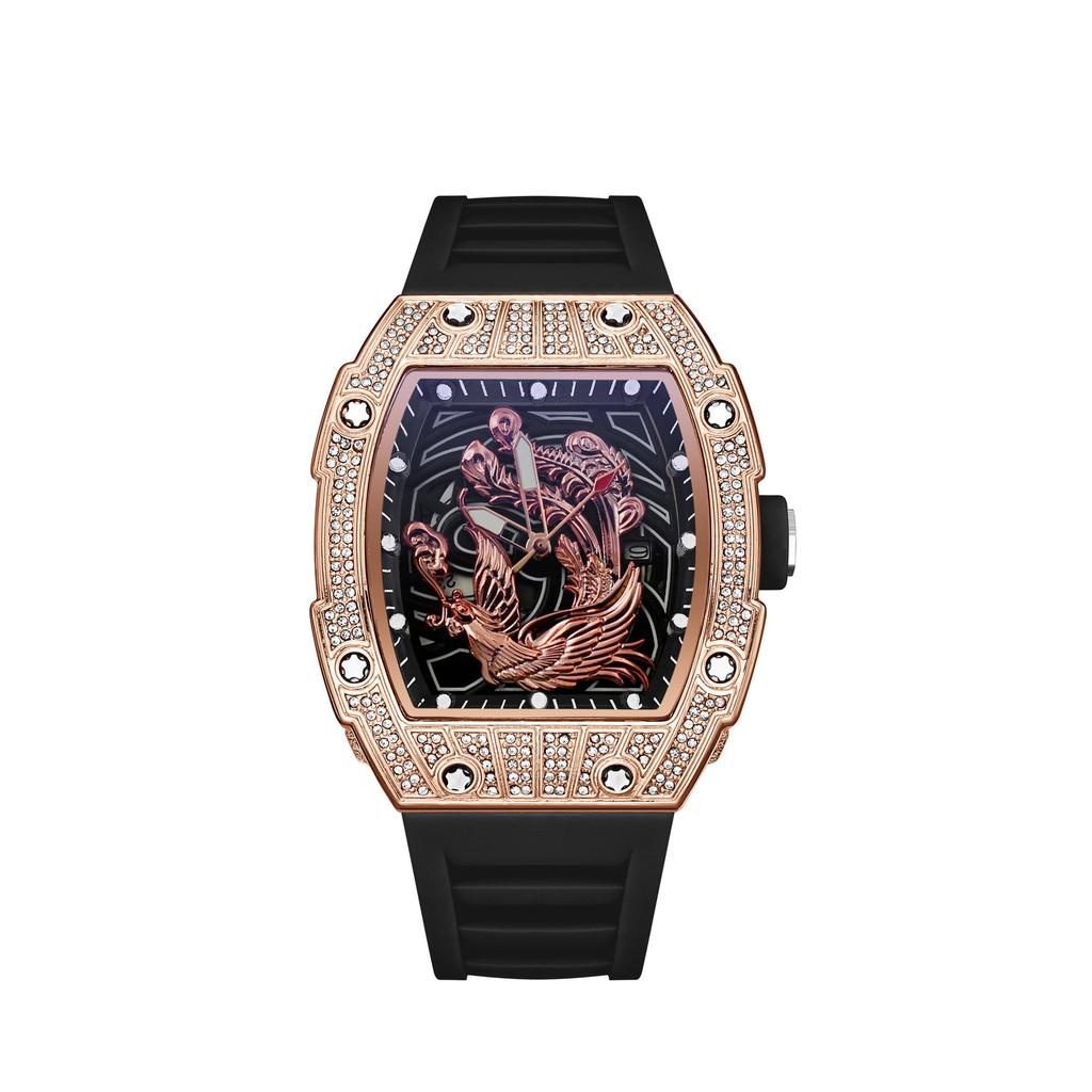 Richard Men'S Watch Diamond Gypsy Fashion Personality Phoenix Quartz Watch