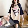 Plus Size Women's Loose Short Sleeve Cartoon T-Shirt - Korean Style Summer Top