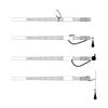 10 Piezas 12CM/4.2G Señuelo Blando de Gusano Salado Cebo Biónico Hilo de PVC Señuelo Artificial Pesca de Cabeza de Serpiente en Agua Salada y Dulce