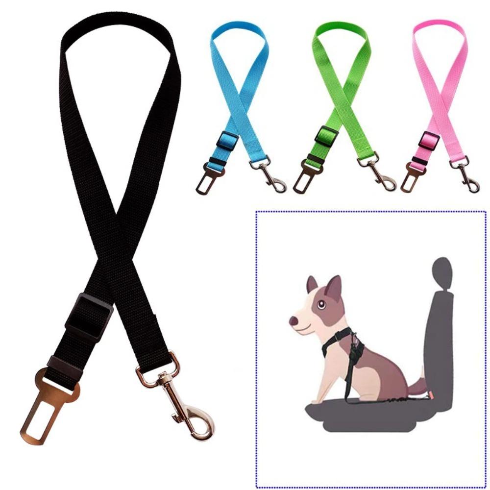 

Safety Dog Harness Adjustable Dog Collars New Car Seat Belt Cat