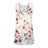 Square Collar Tank Top Women Print Tank Tee Casual Loose Fit Sleeveless Shirt