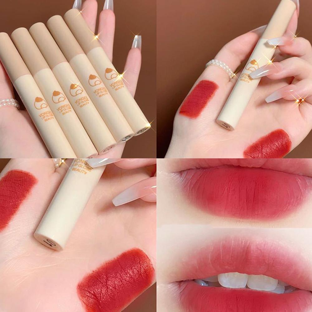 5pcs/set Hydrating Lipstick Long-lasting Moisturizing Lip Tint Smooth Lip Hydrating Liquid Lip Gloss Waterproof Makeup