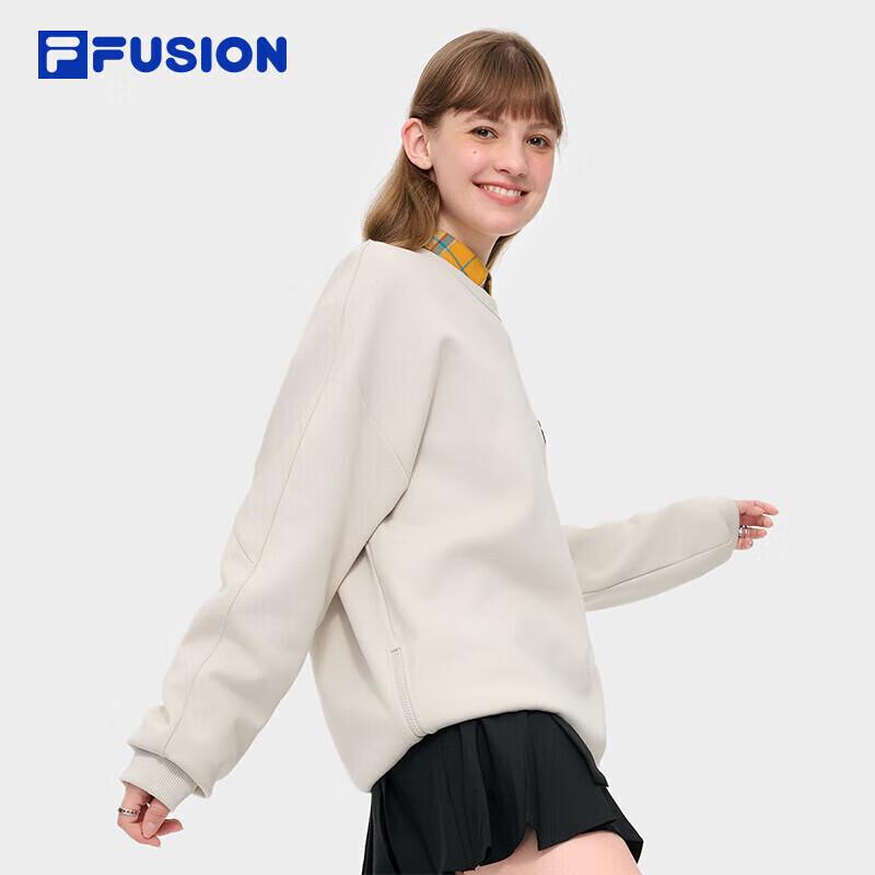 FILA FUSION Unisex Trendy Knit Pullover Sweatshirt