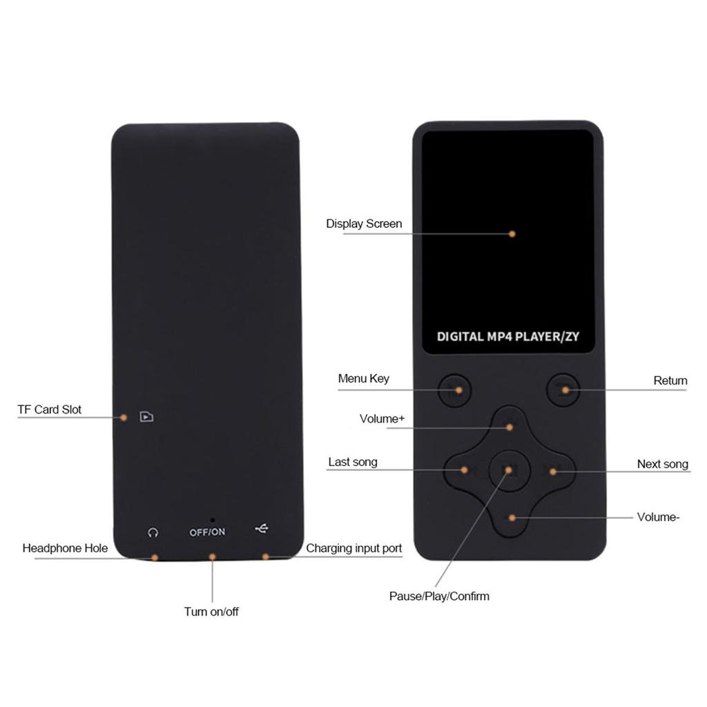 Buy T1 MP3 MP4 Digital Player 1.8 Inches Screen Music Player Lossless ...