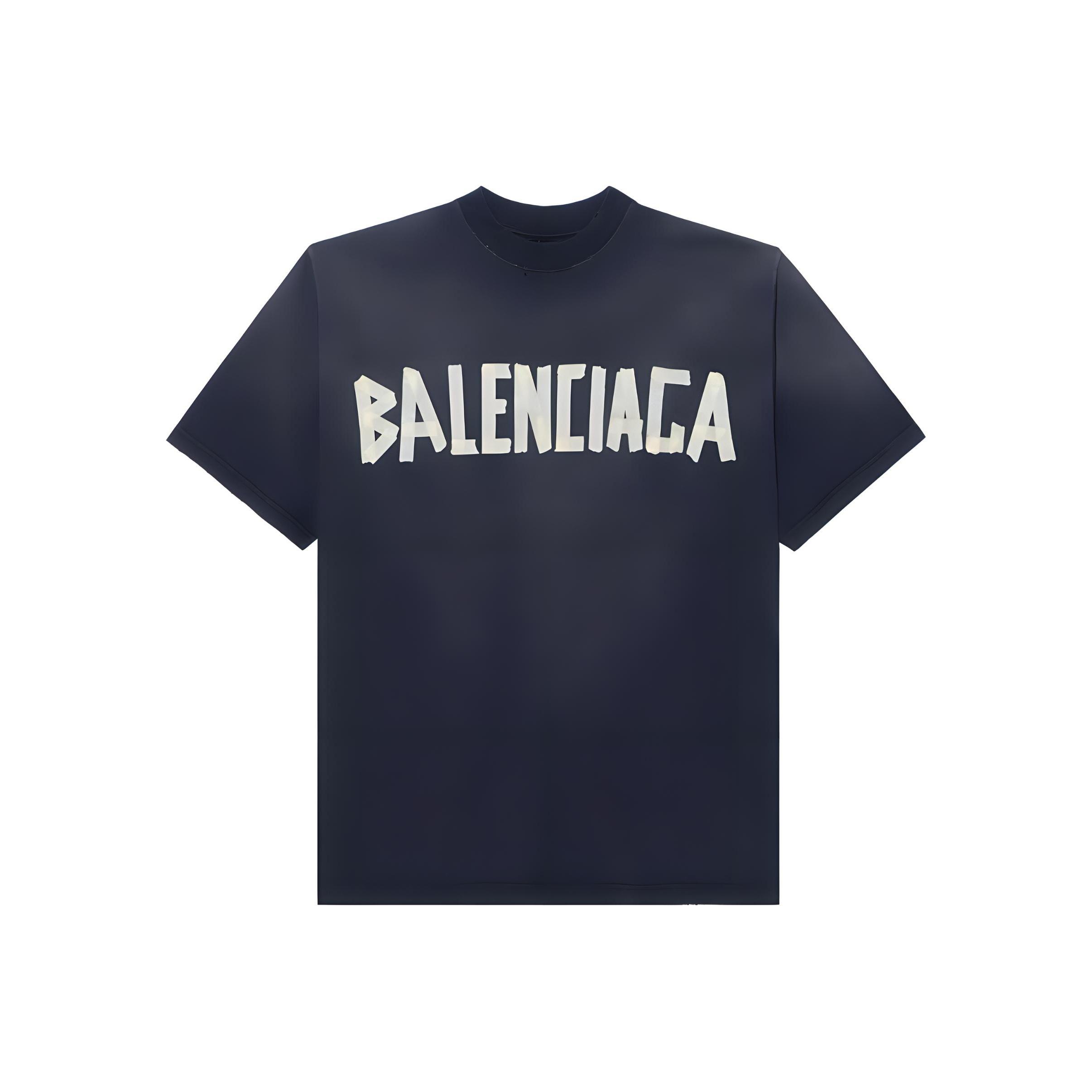 Balenciaga Vīriešu T-krekls ar lentu, vidēja