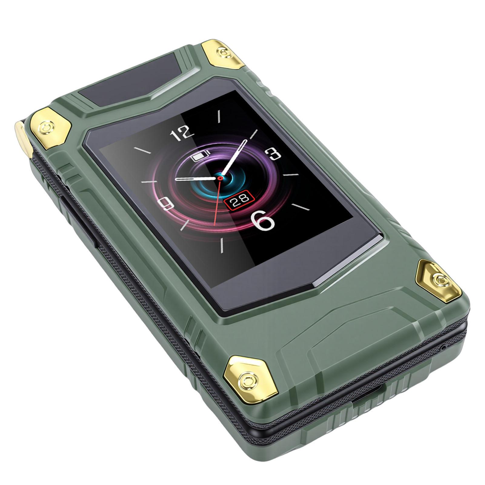

4G LTE Unlocked Flip Phone 2.8 Inch 2.4 Inch Dual Screen Flip Phone for Seniors Supports Bluetooth SOS MP3 Calls Text зелений