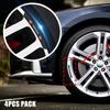 4Pcs Reflective Wheel Eyebrow Car Wheel Hub Stickers For Toyota TRD Gazoo Racing Corolla Yaris Chr Auris Rav4 Prius Prado Verso