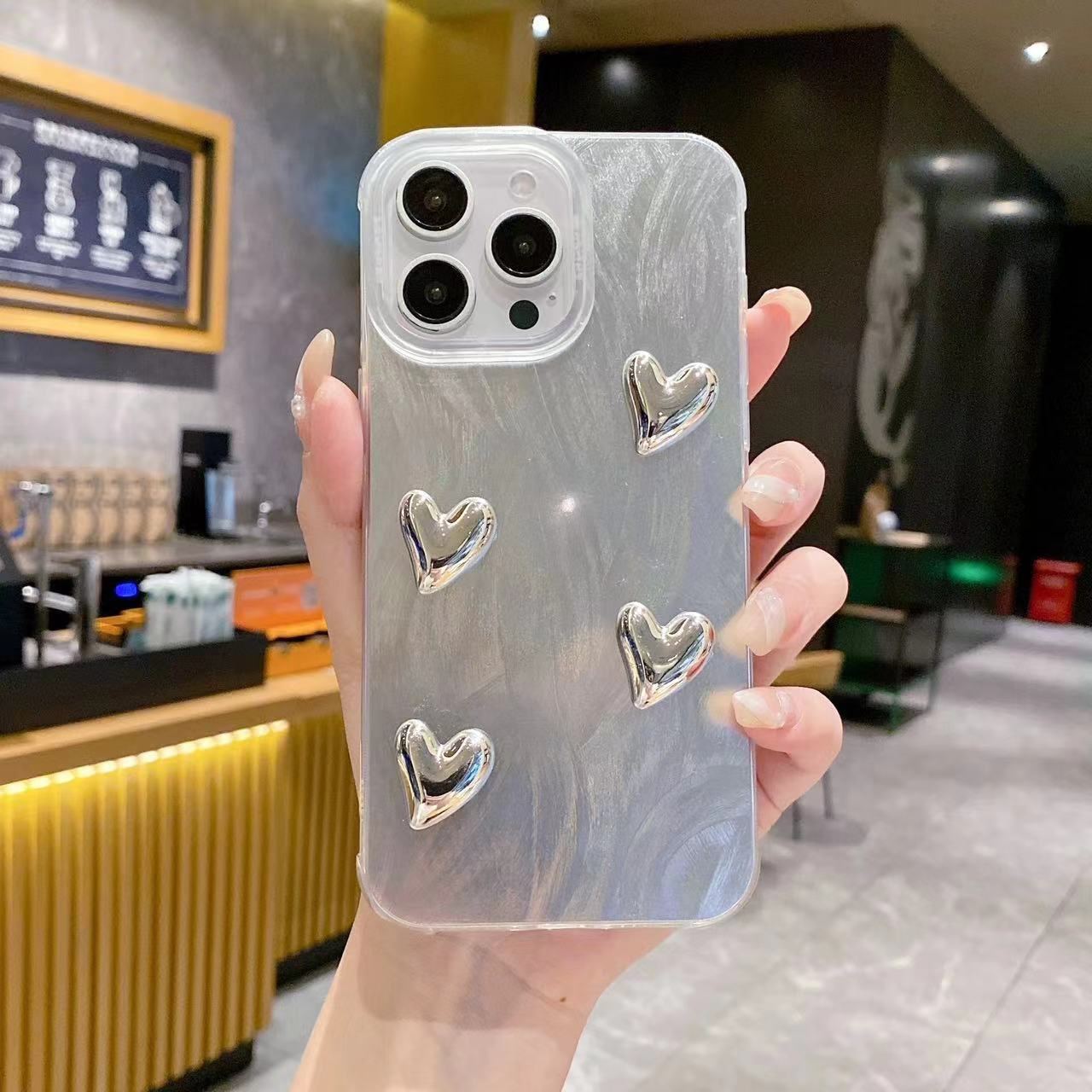 

The 3D Love Feather Shell 13 Is Suitable for Apple 16pro Phone Cases and IPhone 15 Protective Cases Apple 16PROMAX