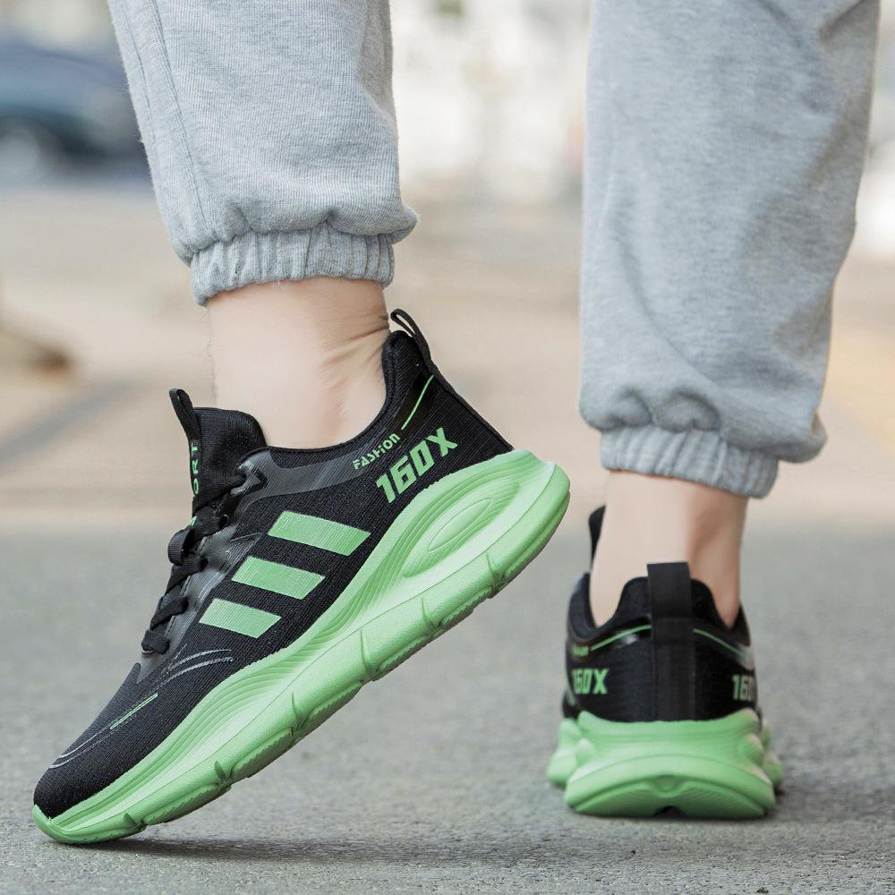 

Spring, summer and autumn sports shoes couple s four-season ice silk breathable shoes EVA high elastic soft sole large size shoes 48