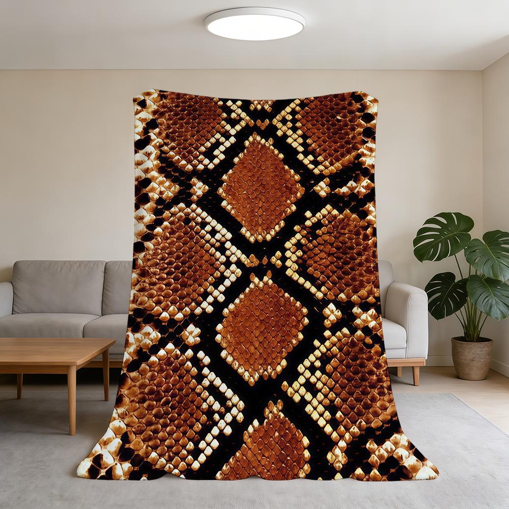 

Blanket Super Warm Skin Comfortable Plush Throw Blanket Child Home Fashion Sofa Snake Bedroom Cool Gift 75x90cm