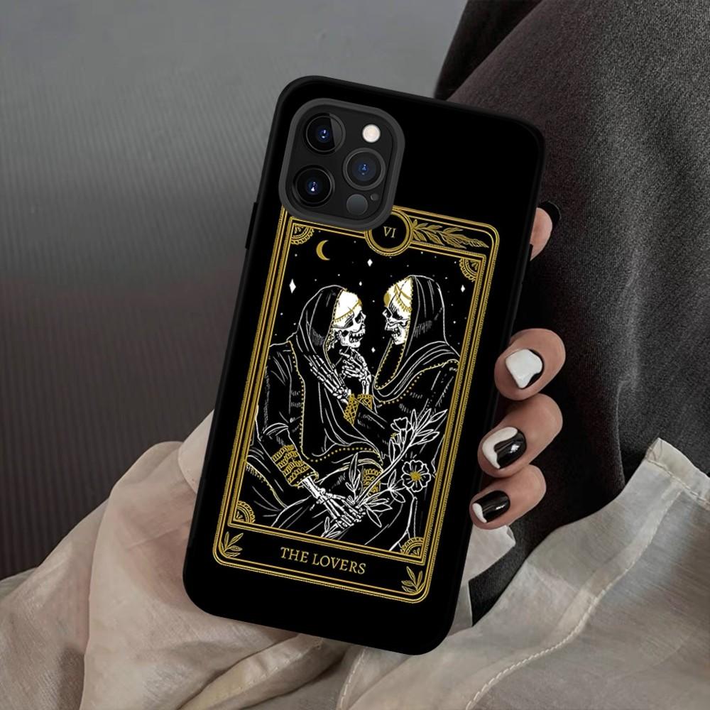 Death Tarot Phone Case For iPhone 15 14 11 12 13 Mini Pro XS Max Cover 6 7 8 Plus X XR SE 2020 Funda Shell