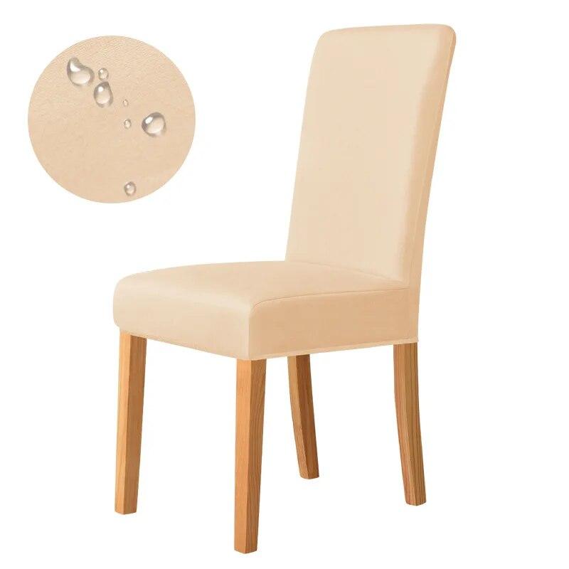 Universal Plain Chair Cover Stretch Solid Color M Size Seat Covers for Dining Room Office Kitchen Home Decor No 100% Waterproof