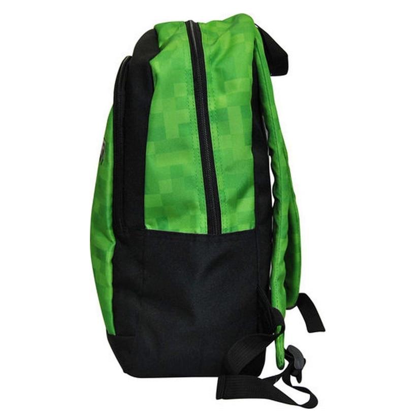 Minecraft Backpack Green/Black 40x29x13cm School Bag Gaming Backpack Travel Rucksack