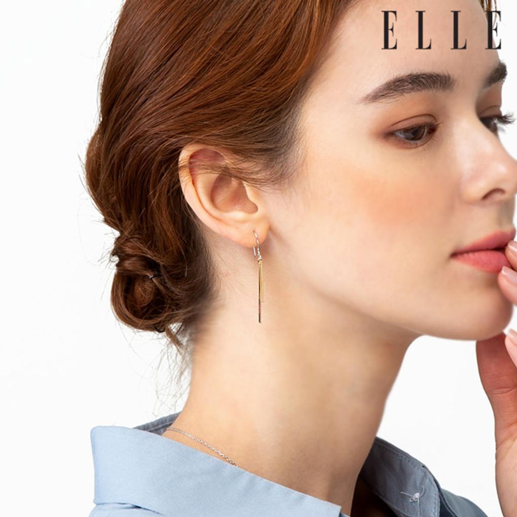 Silver Stick Drop Earrings ELSPEE350