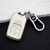 5/6 Buttons TPU Car Key Case Cover for Honda Civic Accord CRV Pilot Odyssey Ridgeline Passport Soft Key Bag Protector Keychain