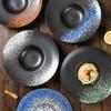 Italian Straw Hat Ceramic Plate Dinner Set Plates and Dishes Noodle Western Salad Plate Japanese Vintage Dish UFO Deep Soup