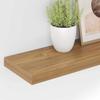 Wall Mounted Shelf Set 4 pcs Brown 90 x 23.5 x 4 cm Particleboard