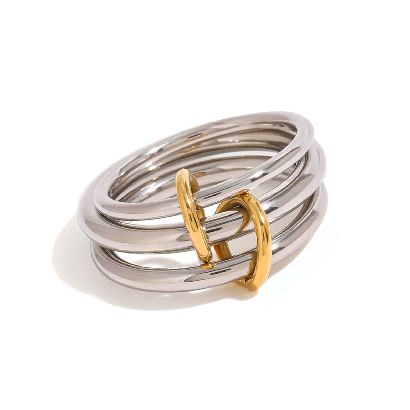 

Практичные прочные кольца из сплава в простом стиле, удобные для модных мужчин и женщин, ищущих моду и индивидуальность. 4