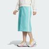 adidas Originals SS24 V-Day Series Colorblock Přední rozparek Volná Ležérní Dlouhá Sukně Dámská Sukně Mátově Zelená JE3494
