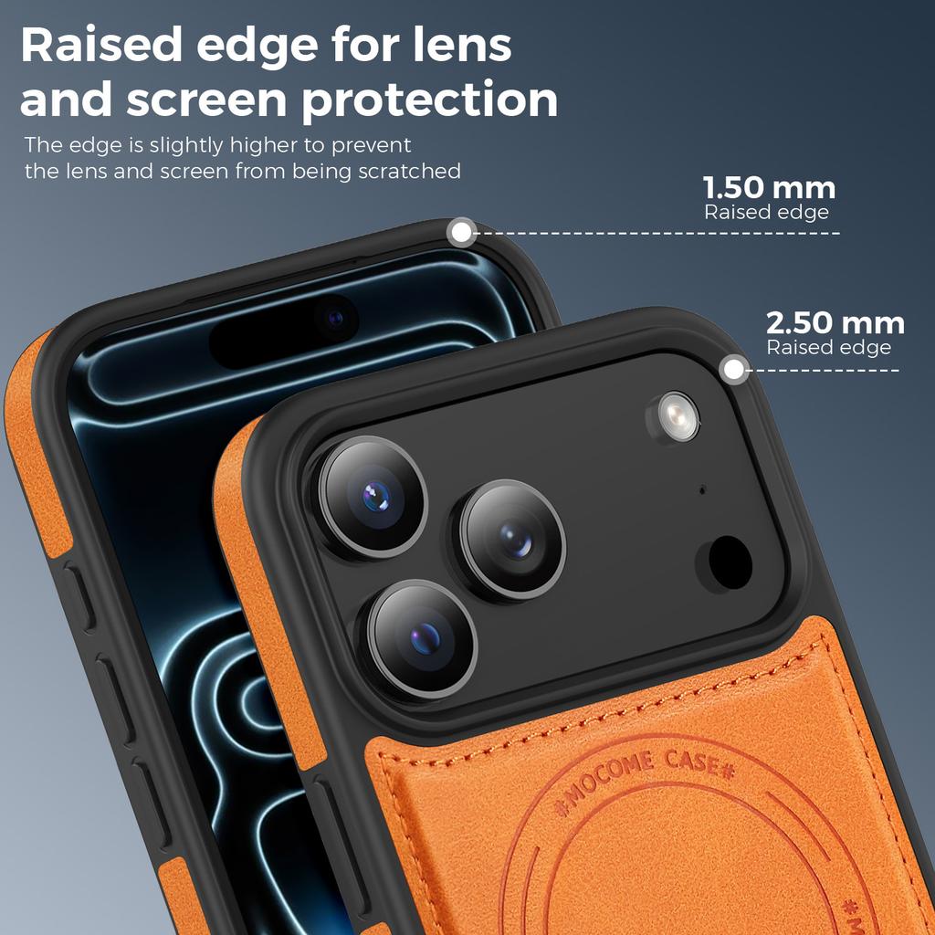 Etui do iPhone 17 Pro Max Kompatybilne z MagSafe Skórzany tył Pokrowiec na telefon