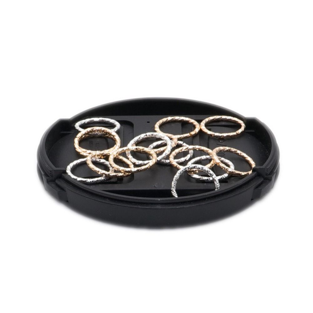 50PCS Charm Hair Rings Big Hole Cuff Clip Hair Braids Reggae Dreadlocks Beads