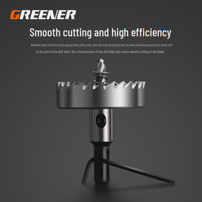 Green Forest High-Speed Steel & Alloy Metal Hole Opener Drill Bit - Stainless Steel Punch Tool