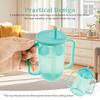 2Pcs Adult Sippy Cup 12 OZ Plastic Elderly Spill Proof Cup with 2 Handle and Reusable Straw for Home Kitchen Seniors Liquids