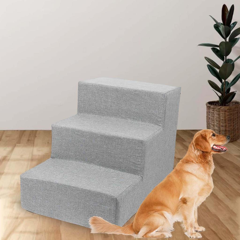Pet Steps, Washable Removable Cover Ladder Ramp for Kitten High Bed Climbing Cats Non Slip