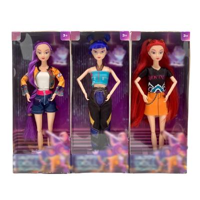 11 Zoll Kpop Dämonenjäger Puppen Spielzeug Actionfigur Spielzeug Rumi Mira Zoey Schöne Prinzessin Baby Mädchen Puppen Kunststoff DIY Spielzeug für Mädchen