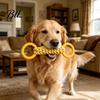 Strong Dog Chew Toy Pet Double Loop Design Cotton Rope Interactive Puppy Canine Bite-resistant Teeth Oral Health Safe Double-loop