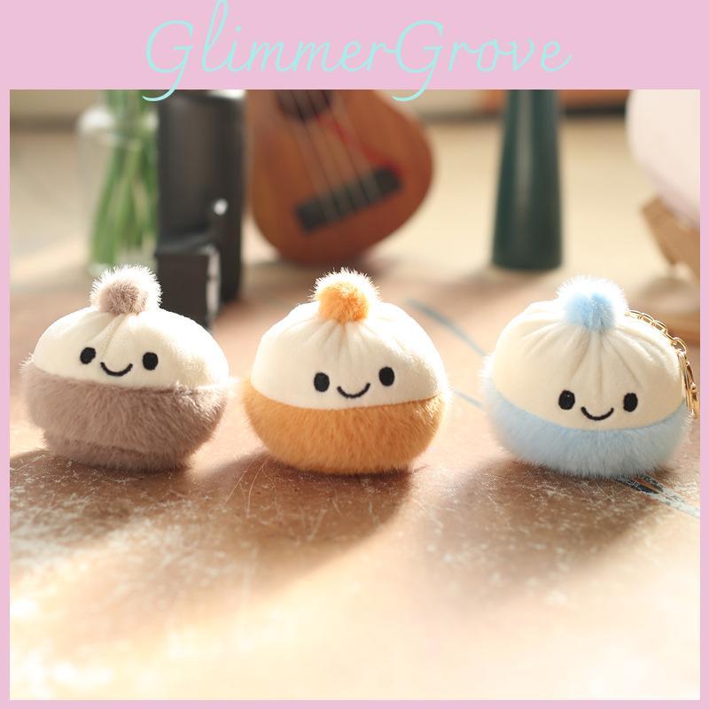 Fluffy Delightful Mini Bun Plush Toy Keychain Perfect For Gifts And Use Personal