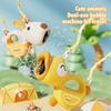 Automatic Animal Bubble Machines Handheld Electric Soap Blower Pomperos Gun LED Light Outdoor  for Kids Children's Day