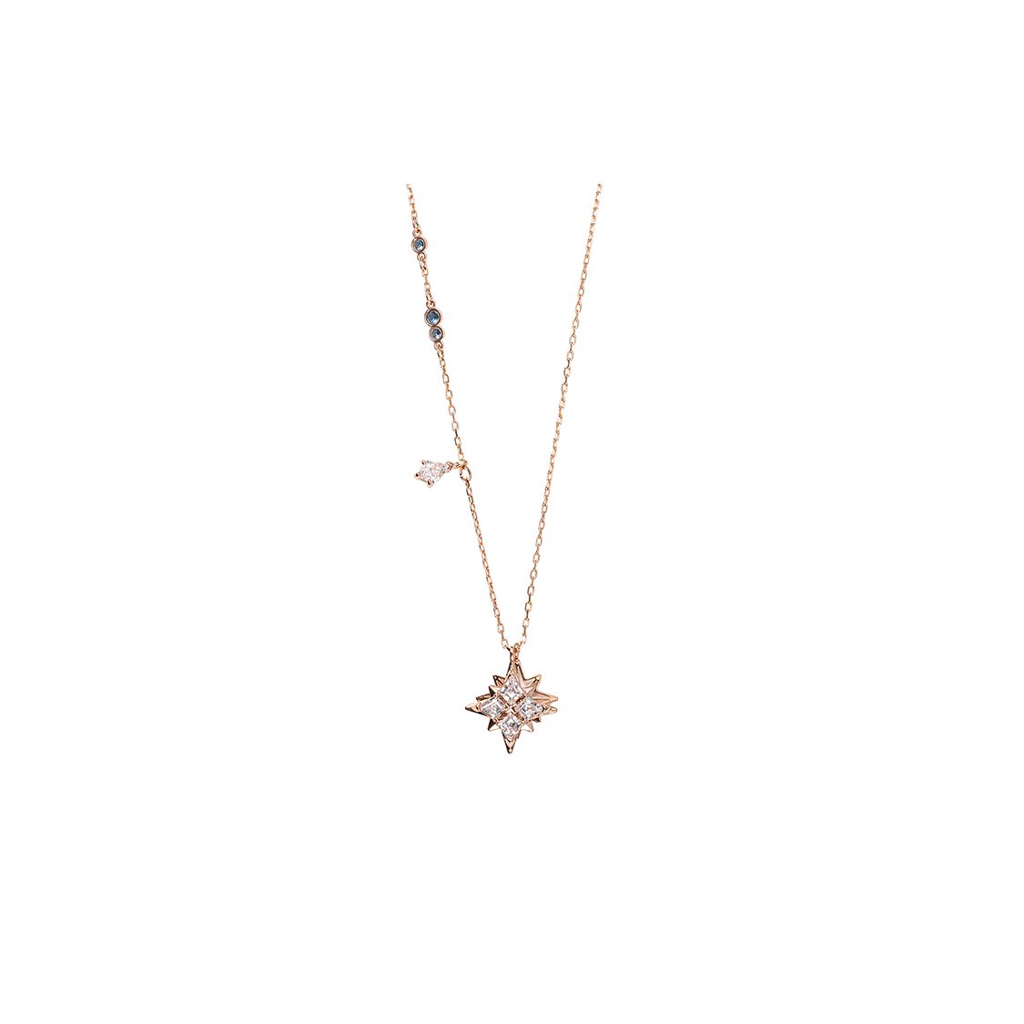 Swarovski Symbolica Romantic Eight-Pointed Star Crystal Necklace Women necklace Rose-Gold 5494352 White Box