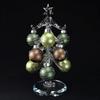 Four Cart Cute Handmade Glass Earth Color Tree
