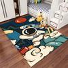 Cute Astronaut and Rocket Themed Carpet Decor Suitable for use as an anti-slip game mat for living room and bedroom sofas