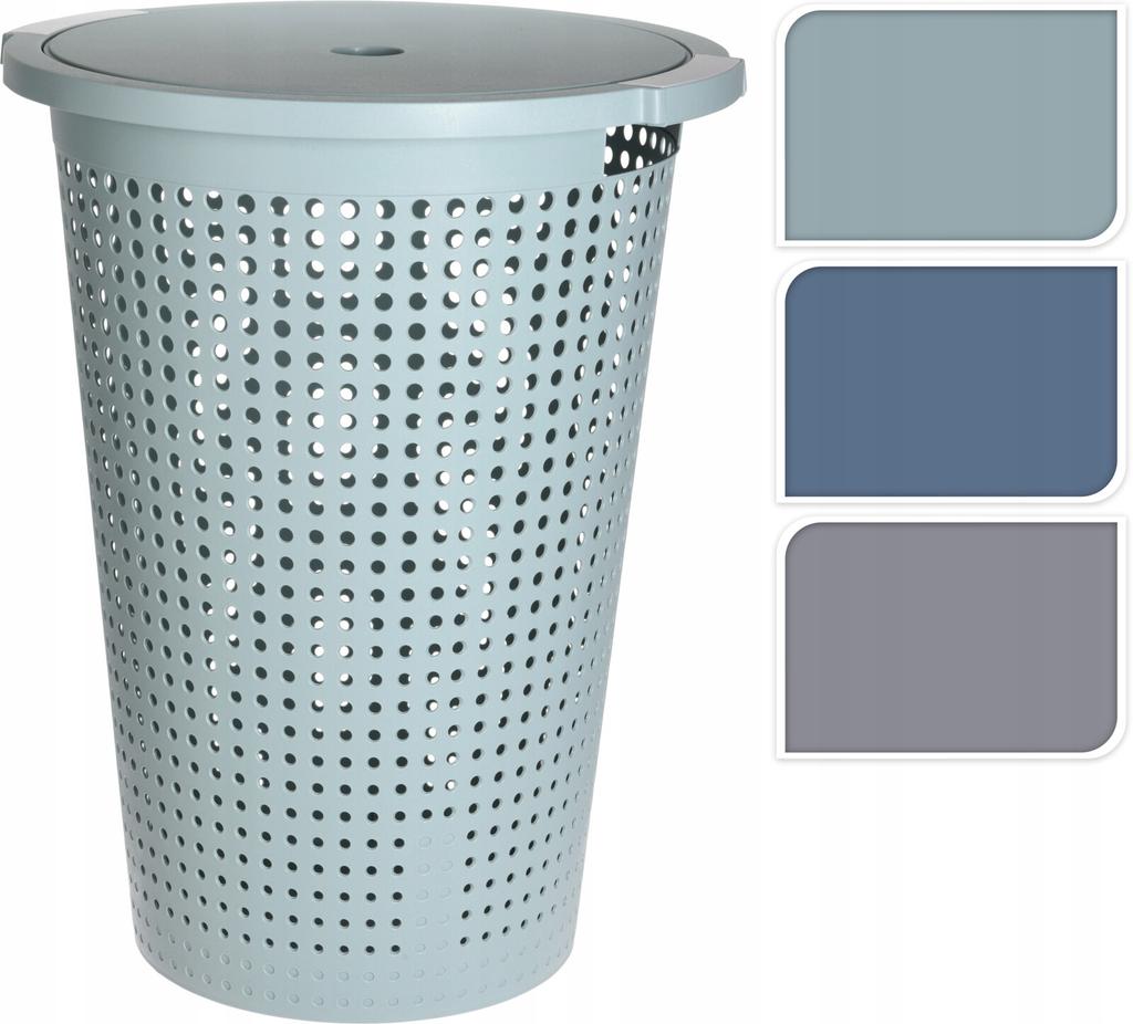 Round plastic laundry basket 35 l