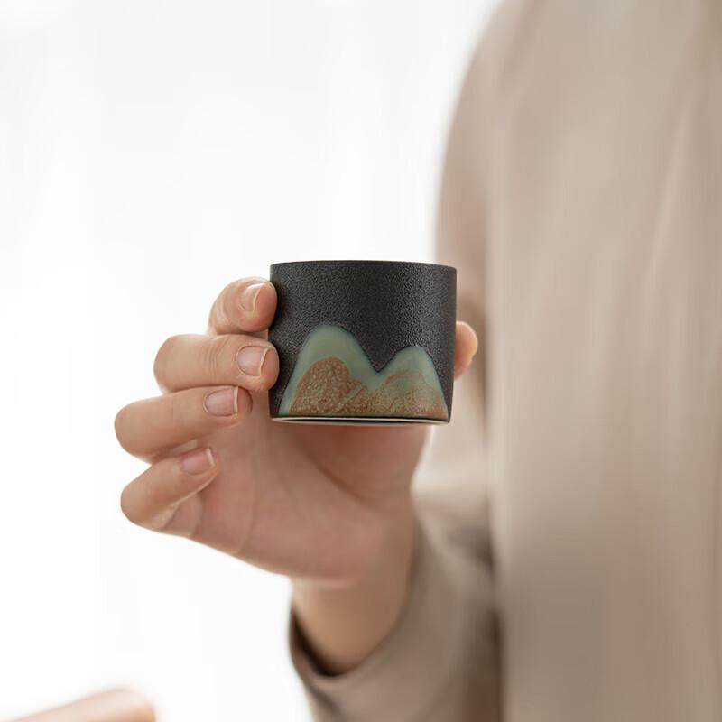 Su Shi Hand-painted 'Thousands of Miles of Rivers' Ceramic Tea Set