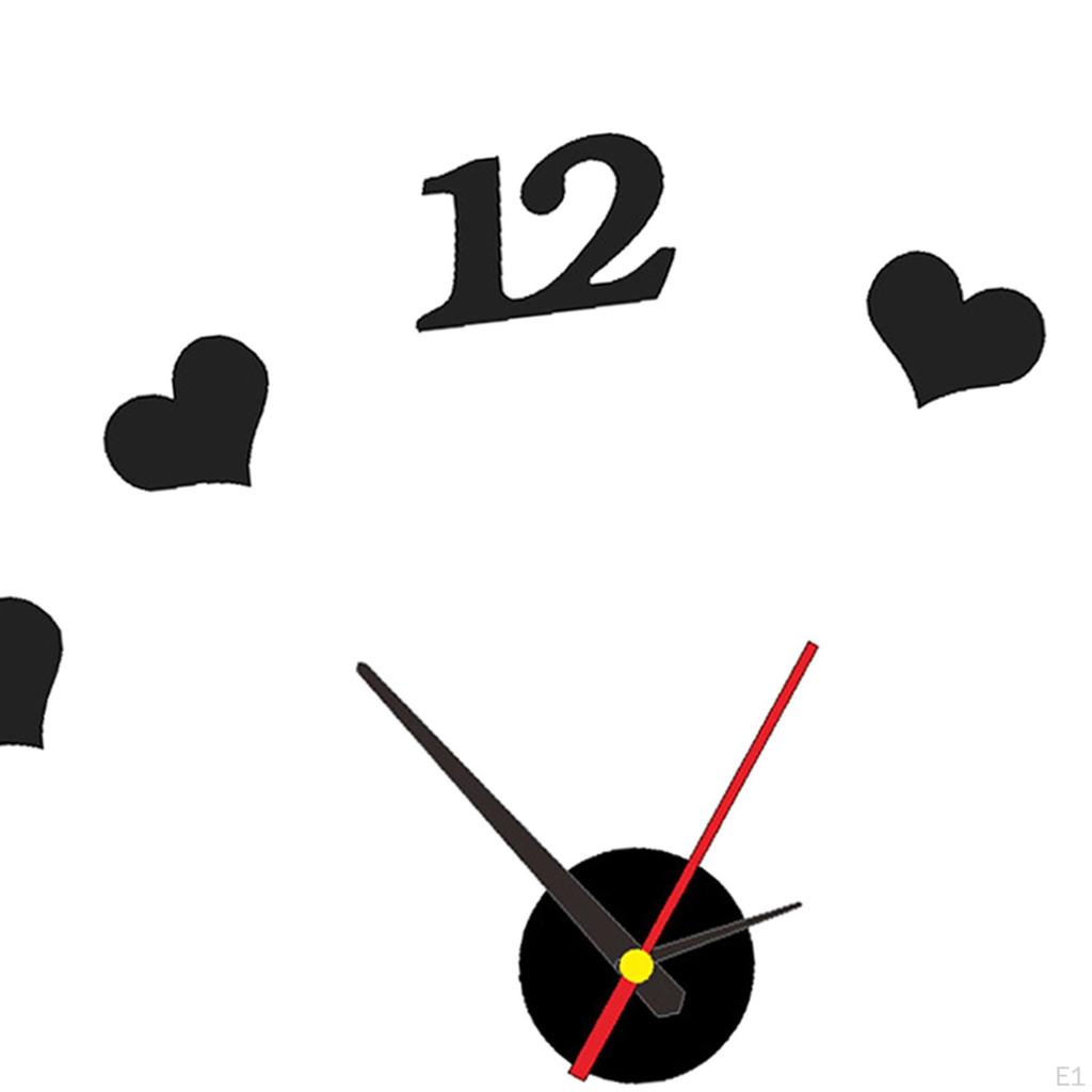 Creative Large 3 Clock Wall Decoration Decorative with Numerals Frameless DIY for