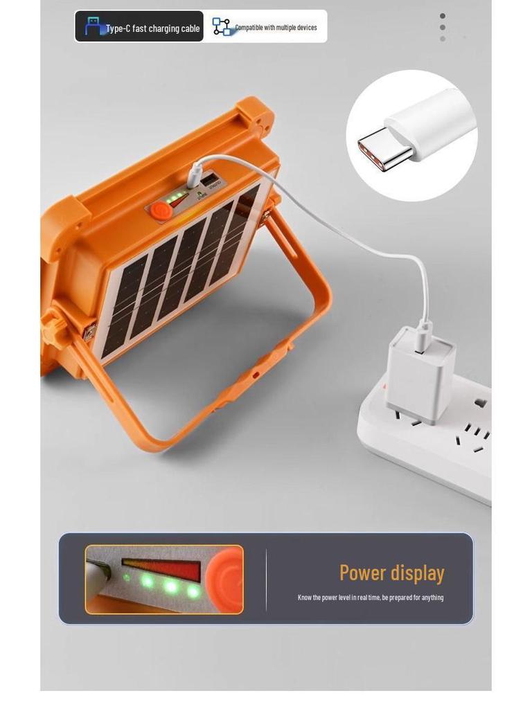 Portable Wireless Outdoor Stall Camping Light with Long Battery Life