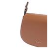 Michael Kors MK Lydia Metal Logo Adjustable Shoulder Strap Calfskin Shoulder Bag Women Shoulder Bag Brown 30R5GL0M2L-LUGGAGE