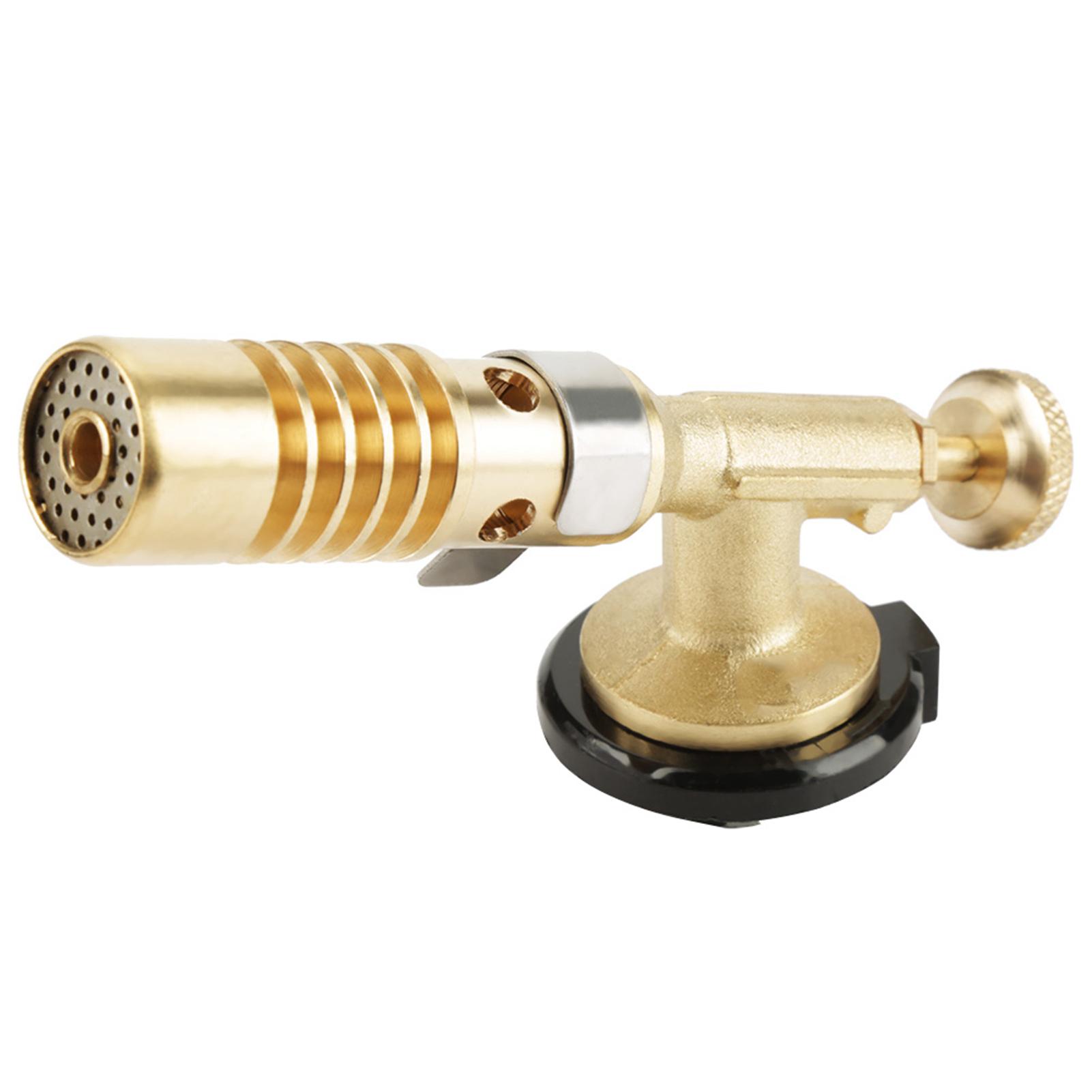 Professional Portable Brass Kitchen Cooking Gas Butane Culinary Torch Welding BBQ Flame Gun