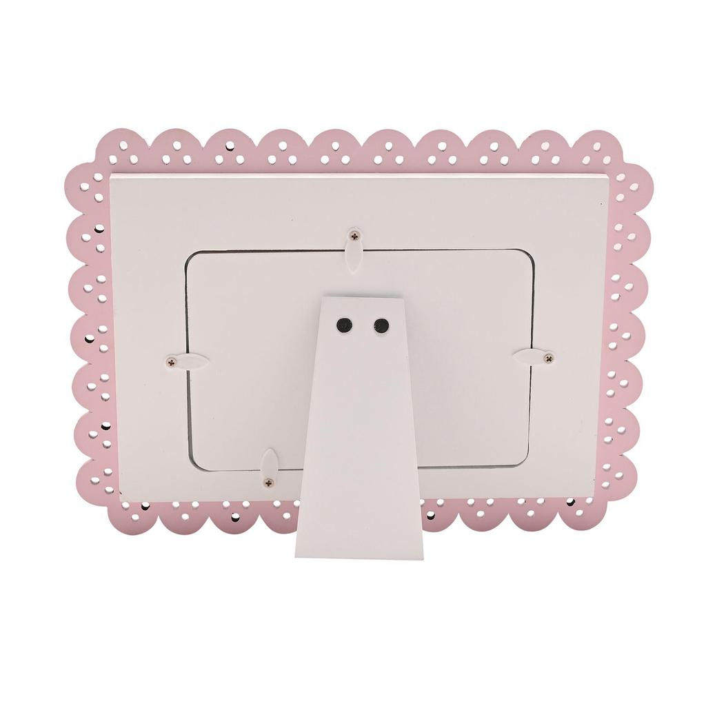 Petit Cheri Scallop Frame 6 x 4 Pink - Its A Girl