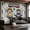 Arazzo da Parete Death Note Appeso Estetico Coperta in Tessuto Stampato Arazzi Decorativi per Camera da Letto Soggiorno Decorazioni per la Casa