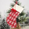 New Christmas Decorations Knitted Christmas Socks Wool Socks Red and White Elk Gift Bag Children's Gift Bag