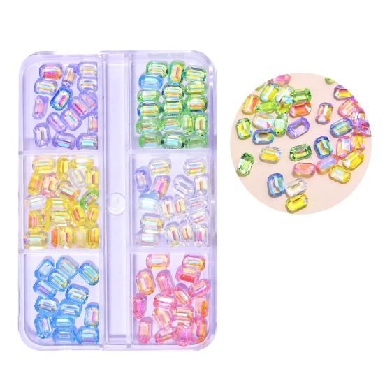 Stilvolle Nageldekoration Lebendige Farbwechselnde Schleife