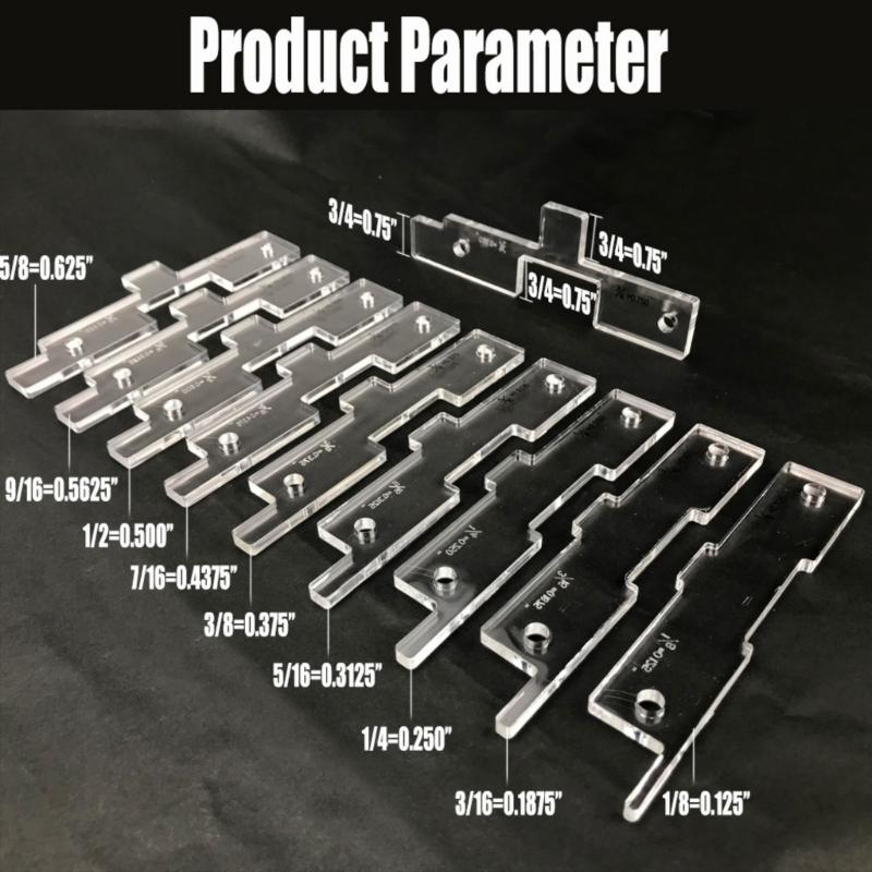 Precisions Acrylic Router Table Alignment Setup Bar Block Tool For Table Sawing And Shapers Accessories 10 Piece Set