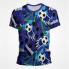 Summer Men's Football 3D Printed Crew Neck T-Shirt
