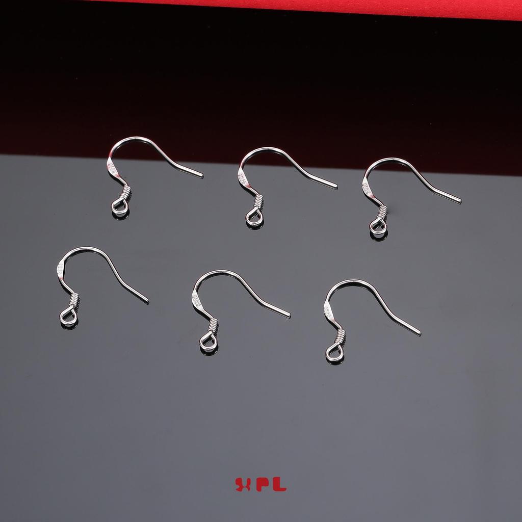 Cercei Pandantiv Cârlig de Pește din Argint Sterling S925 - Cârlige de Ureche Curbate Simple pentru DIY