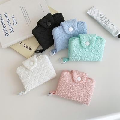 Simple Zero Wallet Mädchen Candy Color Card Bag Student Rucksack Anhänger Schnalle Kleine Brieftasche Geldbörse Ausweishalter